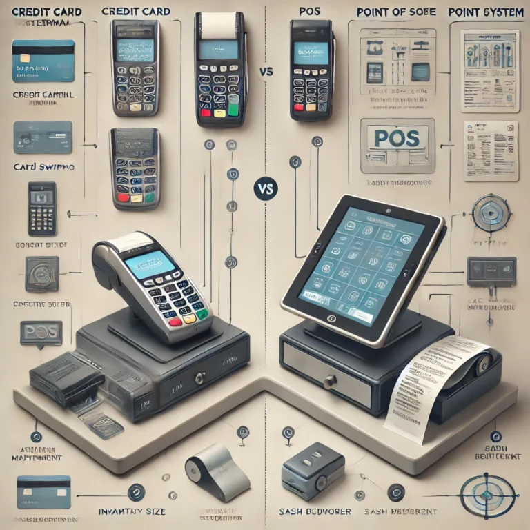 Differences Between a Credit Card Terminal & a POS System